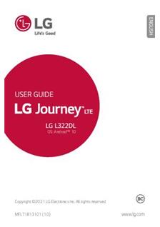 LG L322 manual. Tablet Instructions.